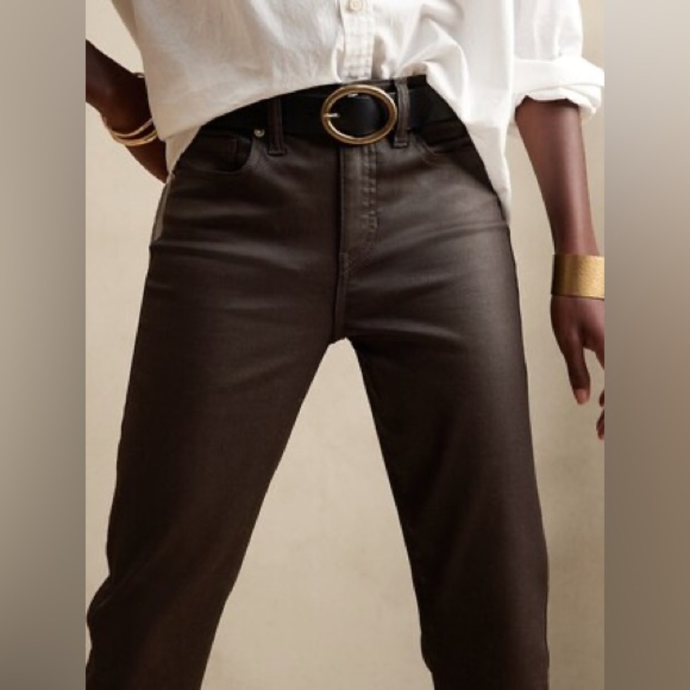 Banana Republic slim fit high rise dark brown jeans size 4 - Picture 3 of 6